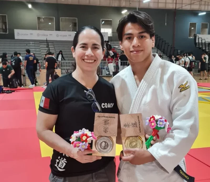Alumno de la UAT consigue oro y plata en el Nacional de Judo